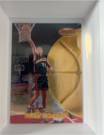 1997-98 Bowman's Best #42 Detlef Schrempf — front