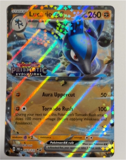 2025 Pokémon TCG Prismatic Evolutions #051 Lucario EX — front