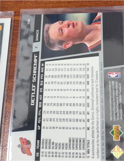 1996-97 Upper Deck Collector's Choice #145 Detlef Schrempf — front