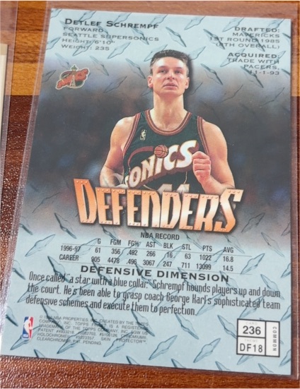 1997-98 Topps Finest #236 Detlef Schrempf — front