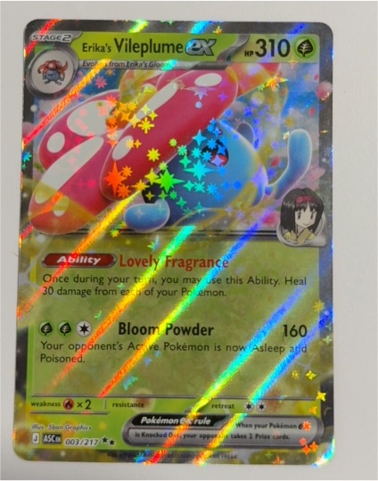 2026 Pokemon Ascended Heroes #003 Erika's Vileplume ex — front