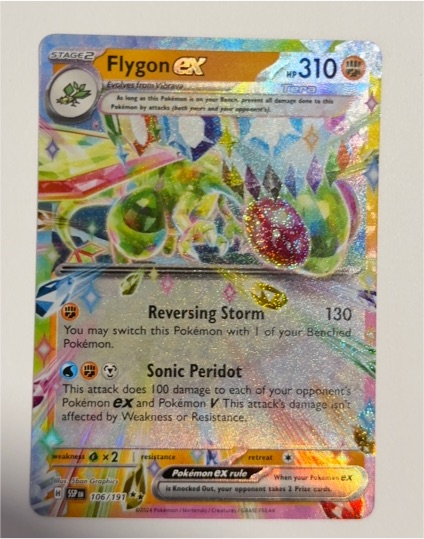 2024 Pokemon SV Surging Sparks #106 Flygon ex — front