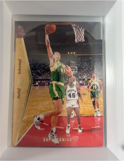 1994-95 Upper Deck SP Die Cut #D153 Detlef Schrempf — front