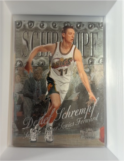 1998-99 Metal Universe #29 Detlef Schrempf — front