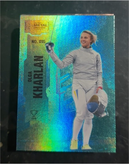 2022 Skybox Metal Universe Champions #095 Olga Kharlan — front