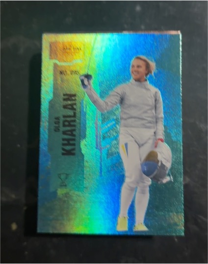 2022 Skybox Metal Universe Champions #95 Olga Kharlan — front