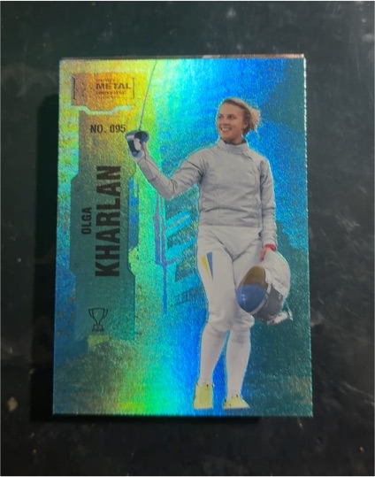 2022 Skybox Metal Universe Champions #095 Olga Kharlan — front