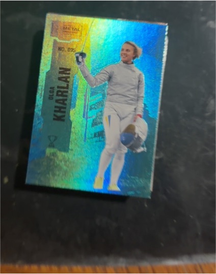 2022 Skybox Metal Universe Champions #095 Olga Kharlan — front