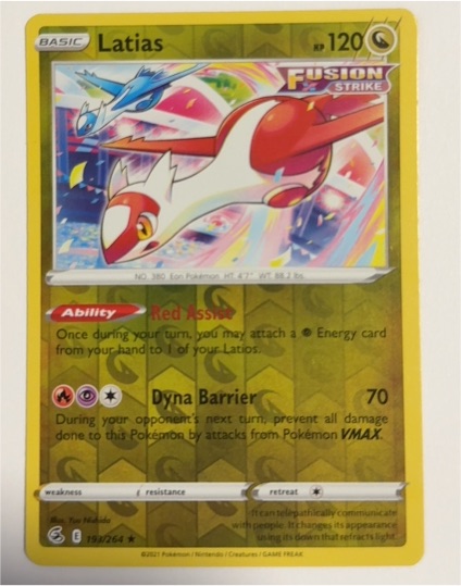 2021 Pokémon Fusion Strike #193 Latias — front