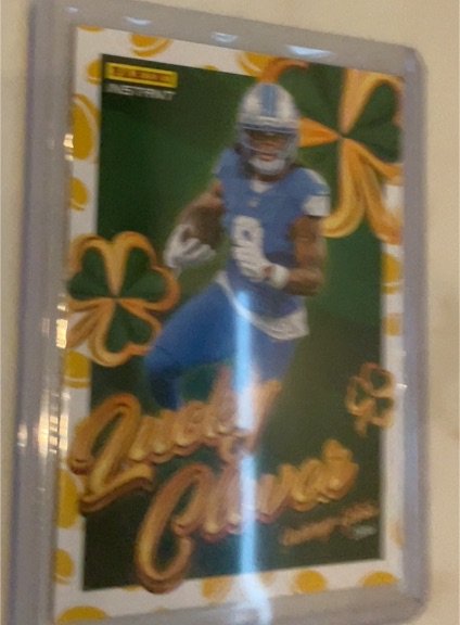 2025 Panini Instant Donruss Lucky Clover #5 Jahmyr Gibbs — front