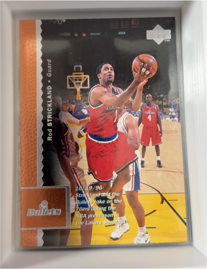 1996-97 Upper Deck #314 Rod Strickland Washington Bullets — front