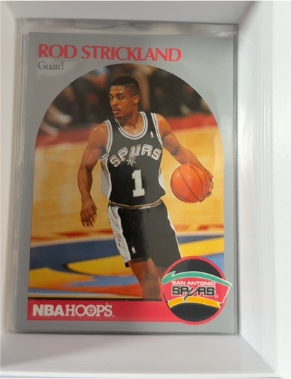 1990-91 NBA Hoops #271 Rod Strickland San Antonio Spurs — front