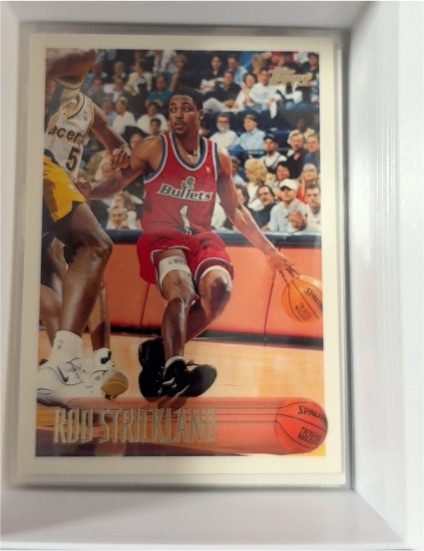 1996-97 Topps #141 Rod Strickland Washington Bullets — front
