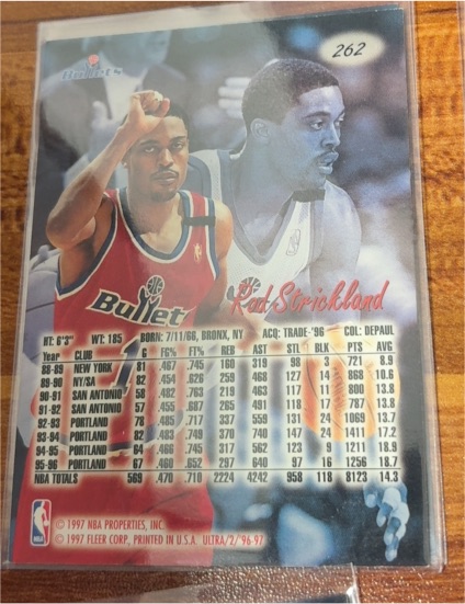 1996-97 Fleer Ultra #262 Rod Strickland — front