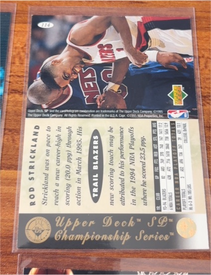 1995 Upper Deck SP Championship Series #114 Rod Strickland — front