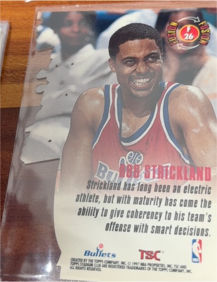 1994-95 Topps Stadium Club #26 Rod Strickland — front