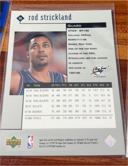 1997-98 Upper Deck #271 Rod Strickland — front