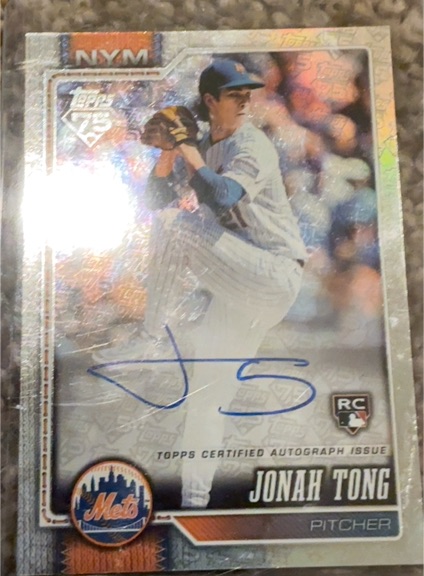 2026 Topps Series 1 #4 Jonah Tong — front