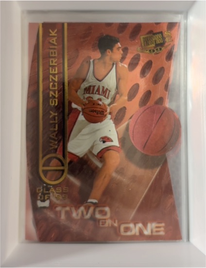 1999 Press Pass SE Two On One #TO3B Wally Szczerbiak — front