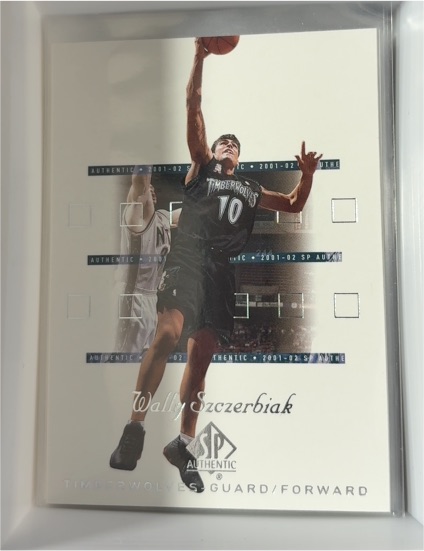 2001-02 SP Authentic #53 Wally Szczerbiak — front