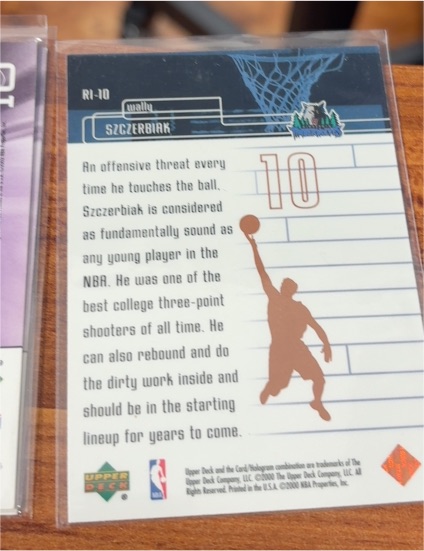 2000 Upper Deck Rookies Illustrated #RI-10 Wally Szczerbiak — front