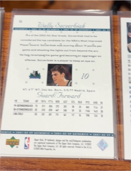 2002-03 Upper Deck Inspirations #49 Wally Szczerbiak — front