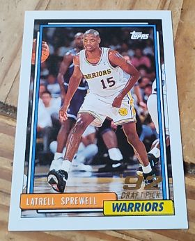 1992-93 Topps #392 Latrell Sprewell — front
