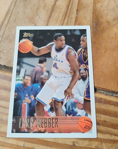 1996-97 Topps #4 Chris Webber — front