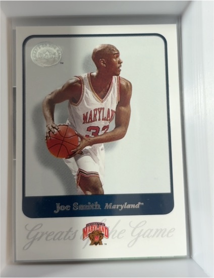 2001 Fleer Greats of the Game #39 Joe Smith Maryland Terrapins — front
