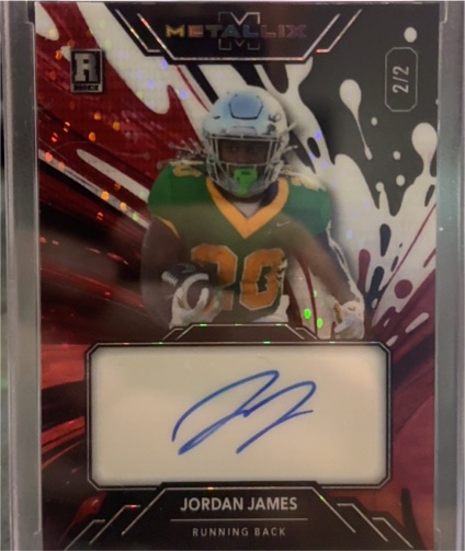 2025 Wild Card Metallix #2/2 Jordan James — front
