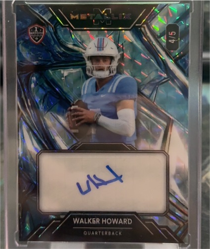 2025 Wild Card Metallix #WMGA-WH Walker Howard — front