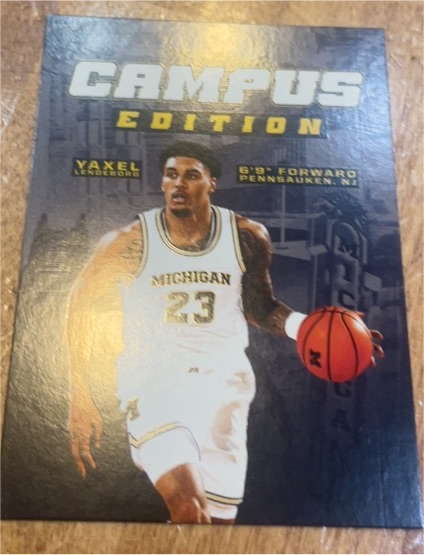 2025-26 Valiant Michigan Basketball Campus Edition Yaxel Lendeborg — front