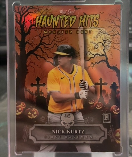 2025 Wild Card Haunted Hits Monster Hunt #4/5 Nick Kurtz — front