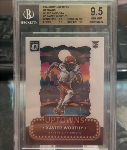 2024 Panini Donruss Optic Uptowns #7 Xavier Worthy — front