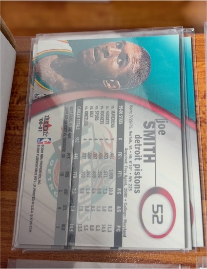 2000-01 Fleer Focus #52 Joe Smith — front