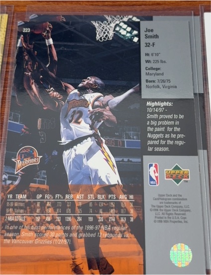 1997-98 Upper Deck #223 Joe Smith — front