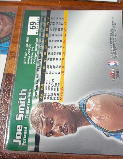 2000 Fleer Ultra #69 Joe Smith — front