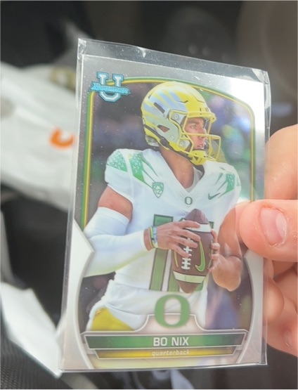 2022 Topps Bowman University Chrome #61 Bo Nix — front