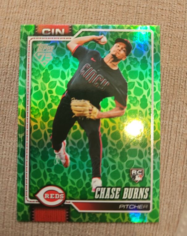 2026 Topps Series 1 #312 Chase Burns — front
