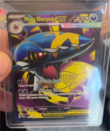 2025 Pokémon ME02 #113 Mega Sharpedo EX — front
