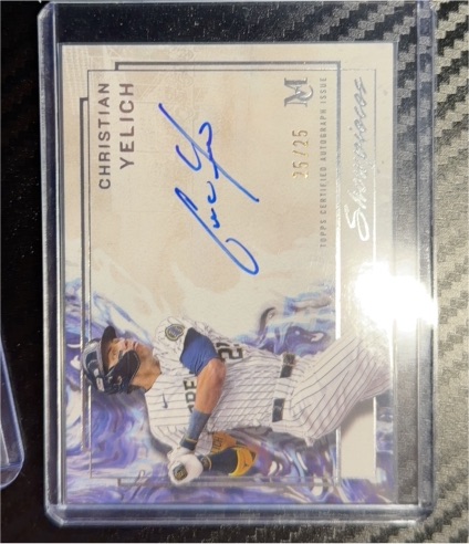 2025 Topps Museum Showpieces Autographs #SA-CY Christian Yelich — front