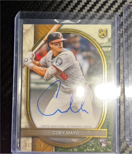 2025 Topps Museum Collection #AA-CM Coby Mayo — front