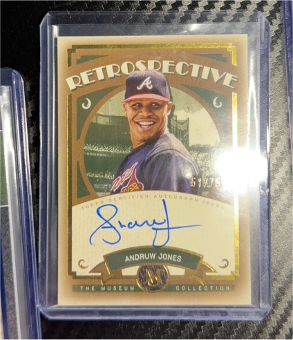 2025 Topps Museum Collection #RS-AJ Andruw Jones Retrospective Auto — front
