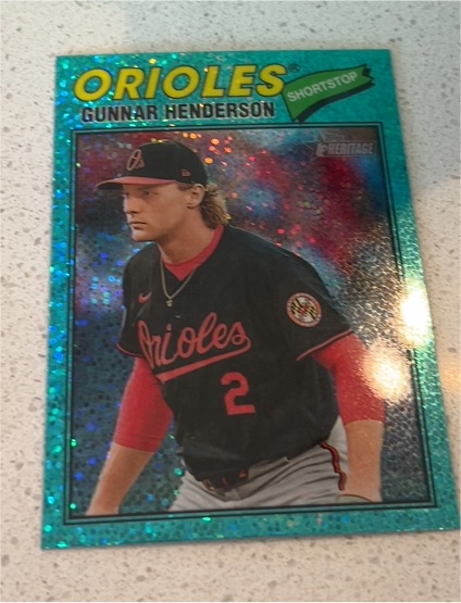 2026 Topps Heritage Chrome #287 Gunnar Henderson — front