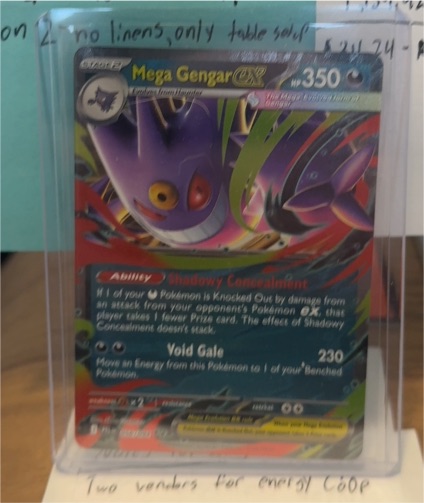 2025 Pokémon Mega Gengar EX #056/094 Phantasmal Flames — front