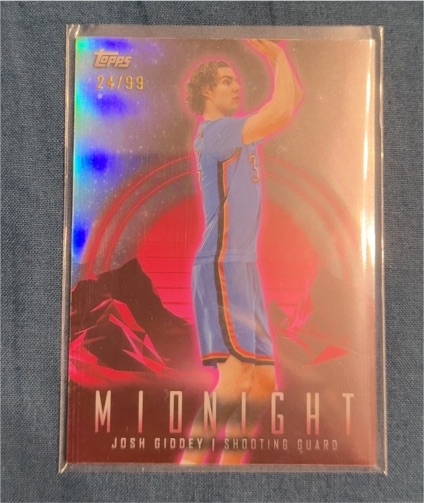 2023 Topps Midnight #24 Josh Giddey — front