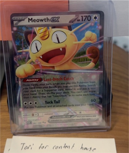 2023 Pokémon Meowth EX #62 — front