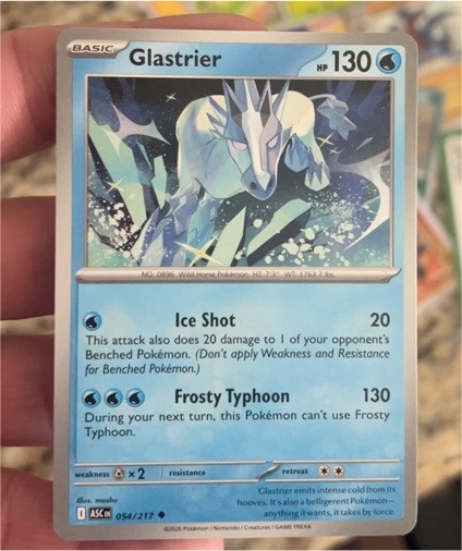 2026 Pokémon Ascended Heroes #054 Glastrier — front