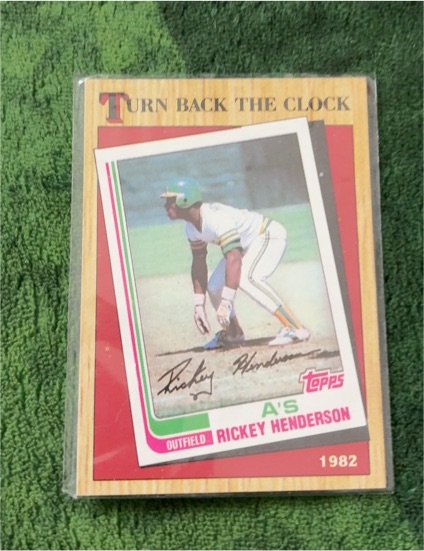 1987 Topps #311 Rickey Henderson Turn Back The Clock — front