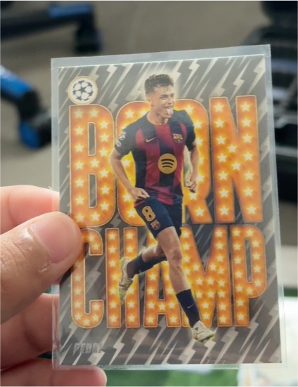 2025 Topps UEFA Club Competitions Born Champ #BC-4 Pedri FC Barcelona — front